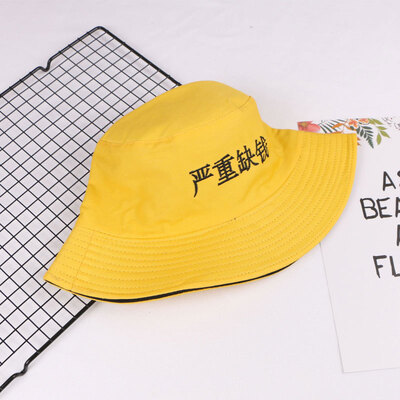 

Harajuku chic double-sided fisherman hat men&women summer sun hat Korean version of the wild sun visor student basin cap