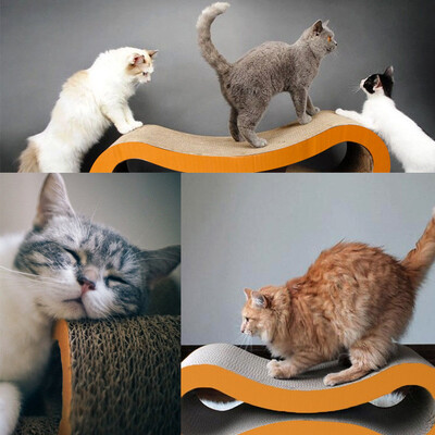 

Ktaxon Cat Kitten Corrugated Scratch Board Pad Scratcher Soft Bed Mat Claws Toy Brown