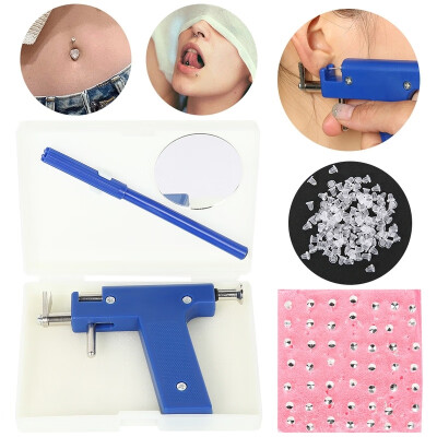 

200pcsset Professional Steel Ear Nose Navel Body Piercing Gun Earring Studs Tool Kit Set