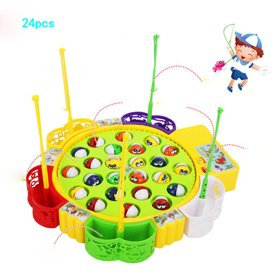 

Tailored Child Baby Cute Magnetic Toy Intelligence Fishing Tool Automatic Music Fish Toy