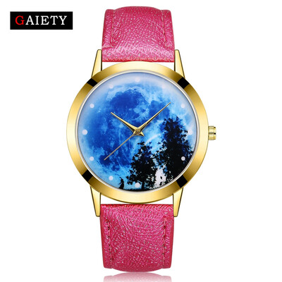 

GAIETY Fashion Women Watches Female Starry Sky Dial Leather Quartz Wrist Watch Montre Femme Ladies Watch reloj mujerbayan kol