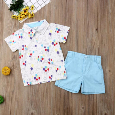 

Toddler Kids Baby Boys Gentleman Clothes Shirt Tops Shorts Pants Formal Outfits