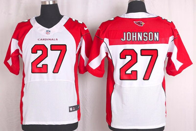 

Mens Nike Arizona Cardinals 27 Johnson Elite White NFL Jersey