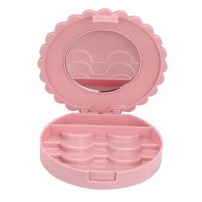 

Siaonvr Acrylic Cute Bow False Eyelash Storage Box Makeup Cosmetic Mirror Case Organizer