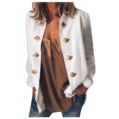 

Toponeto Women Winter Warm Vintage Tailcoatt Outwear Uniform Buttons Coat Jacket Overcoa