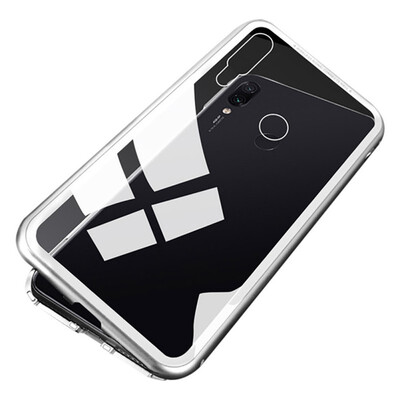 

Tempered Glass Phone Case Magnetic Mobile Phone Clear Back Cover Casing For iphone x xs For Redmi note 7 5 6