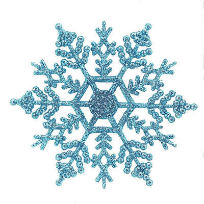 

New Hot 12PcsSet Sparkly Glitter Snowflake Christmas Ornaments Xmas Tree Hanger Garland Making Decorations