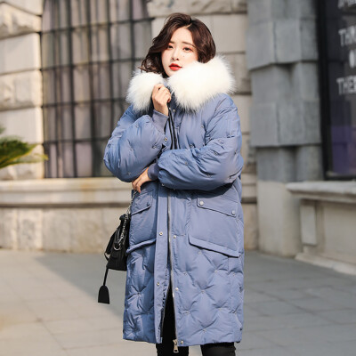 

Roseonmyhand Women Winter Warm Coat Hooded Thick Warm Loose Pocket Jacket Long Overcoat