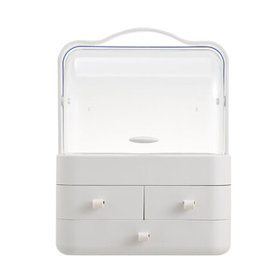 

Gobestart Dust-Proof Desktop Drawer Dresser Rack Portable Cosmetic Storage Box