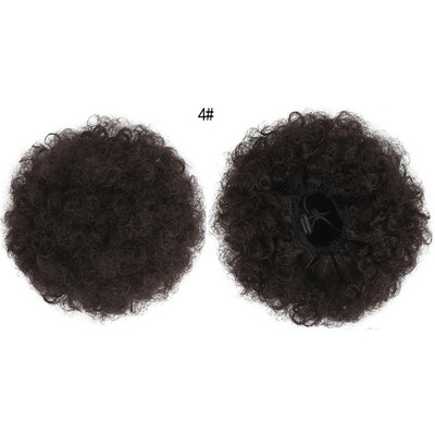 

Gobestart Synthetic Afro Kinky Curly Ponytail Extension Drawstring Ponytail Puff Wig C