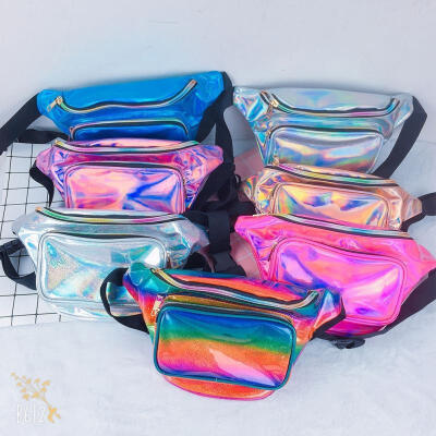 

Reversible Mermaid Sequin Glitter Waist Fanny Pack Belt Bum Bag Pouch Hip Purse