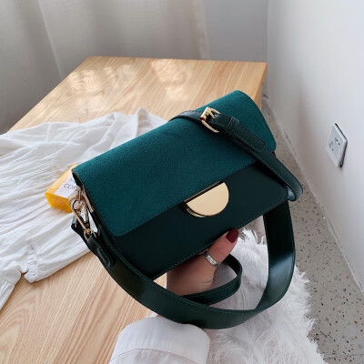 

Autumn&winter new small bag 2019 new Chaohan version 100 lap slant bag fashion texture frosted small square bag