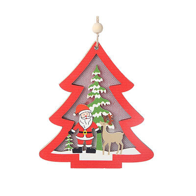 

LED Light Up Wooden Party Bedroom Holiday Decorations Decorative Hanging Ornaments Indoor Christmas Tree