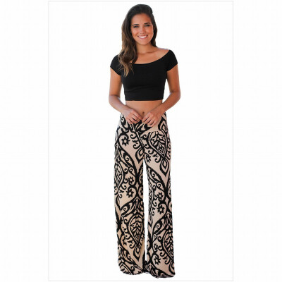 

Damascus printed pattern retro leggings