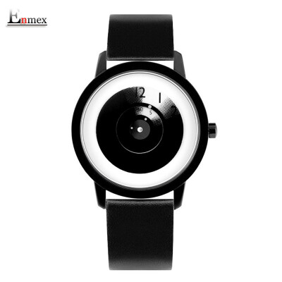 

Festive Gift Enmex Translation Canvas Strap Cool Focus Time Contrast Design Creative Watch