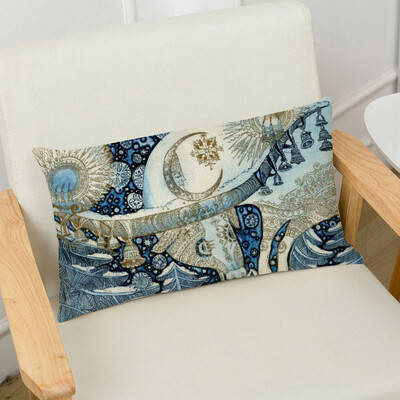 

〖Follure〗Merry Christmas Linen Pillow Cases Sofa Rectangle Cushion Cover Home Decoration