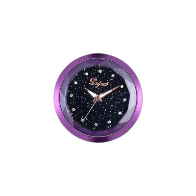 

Mini Fine Metal Electronic Clock Diamond Scale Car Interior Decoration Paste Study Convenience