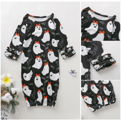 

Halloween Gown Ghost Kids Baby BoyGirl Swaddle Wrap Sleeping Bag Clothes 0-3 Y