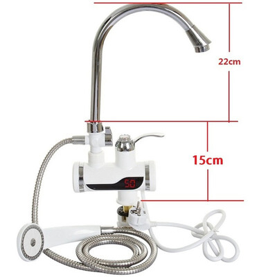 

TOMNEW Instant Tankless Electric Hot Water Heater Instant Hot Faucet Kitchen Tap Water Heating Instantaneous Water Heater LED