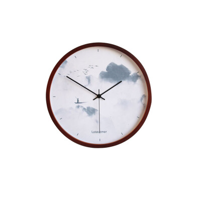 

Gobestart LATECOMER New Clock Watch Wall Clocks Silent Wooden Home Decoration Living Room