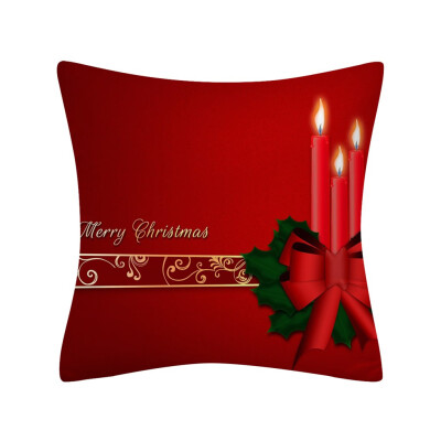 

〖Follure〗Christmas Pillow Case Glitter Polyester Sofa Throw Cushion Cover Home Decor