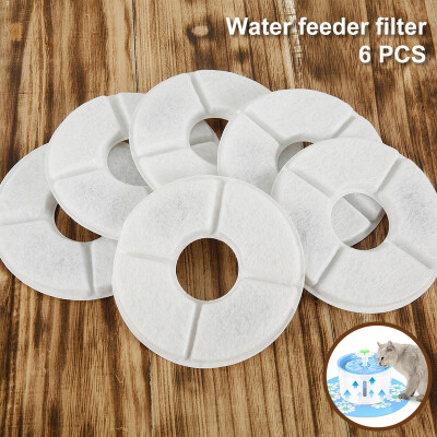 

6Pcs Pet Water Feeder Filter Fountain Filter Activated Carbon Dog Cat Pet Automatic Feeders Accessories