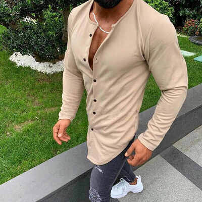 

Fashion Mens Luxury Long Sleeve Shirt Casual Slim Fit Stylish Dress Shirts Tops