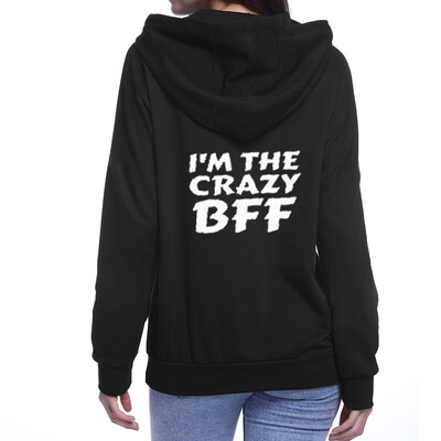

dgaf&bae Best Friends Hoodies Sets Funny BFF Letter Printed Sweatshirt&Tshirts