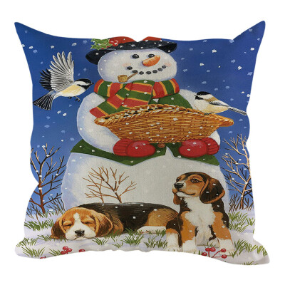 

Tailored Christmas Pillow Cover Pillowcases Decorative Sofa Cushion Cover Home Decoration