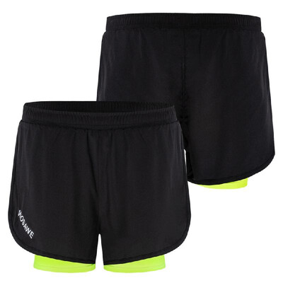 

Men 2-in-1 Running Shorts Quick Drying Breathable Active Training Exercise Jogging Cycling Shorts with Longer Liner