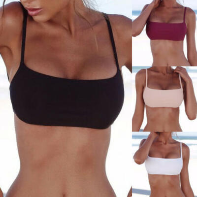 

Womens Bandage Sports Bikini Top Push-up Beach Swimwear Swimsuit Summer Bra