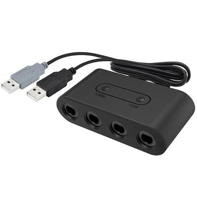 

New Turbo 4 Port GC Controller Converter for Nintend Wii U Switch&PC