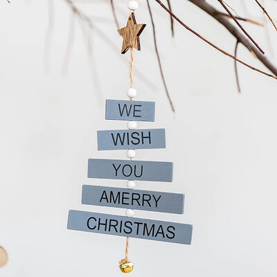 

Tailored Christmas Tree Decor Letter Pendant Home Wooden Hanging Christmas Decoration