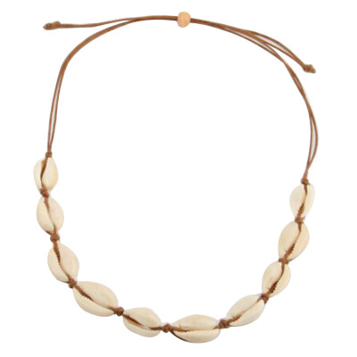 

Natural Shell Necklace Bracelet Women Girls Beach Choker Collarbone Chain Anklet Clavicle Necklace Handmade Pendants