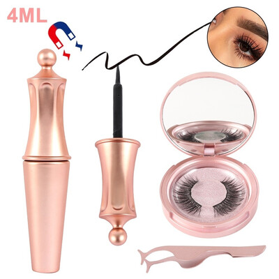

Magnetic liquid Eyeliner With Magnetic False Eyelashes Waterproof Lashes Set