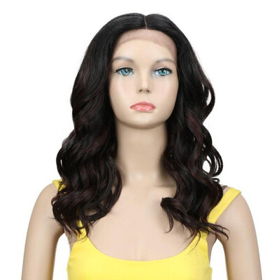 

Noble Long Wavy Synthetic Hair Lace Part Wig 20 Inch Wigs New Colors Red Mixed Cosplay Wig Synthetic Lace Wig
