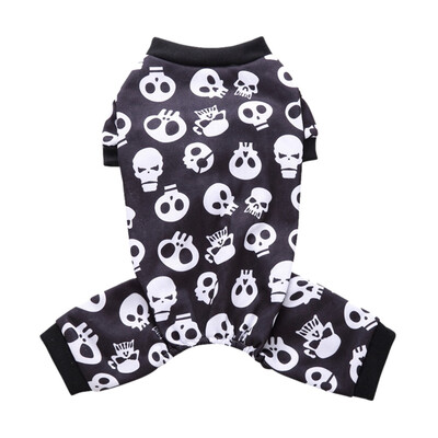 

Skull Print Halloween Dog Coat Winter Warm Pet Dog Clothes cotton Cat Puppy Dogs Coat Jackets