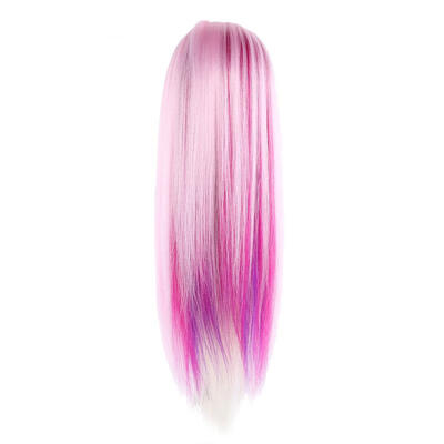 

Greensen Colorful Hair Hairdressing Practice Head Mannequin Wig Styling Training Head with Clamp