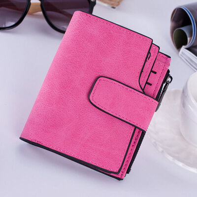 

Wallet Women Coin Card Bag Leather Ladies Bifold Small Handbag Purse Gift