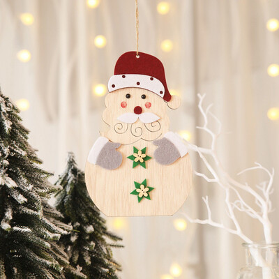 

Siaonvr Christmas Decorations Wooden Pendants Small Ornaments Hanging Dress Up