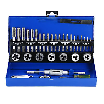 

32 PCS HSS Tap&Die Set Metric Wrench Cut M3-M12 Hand Threading Tool Tungsten Carbide Tap Die Screw Thread Making Tool Bit Set