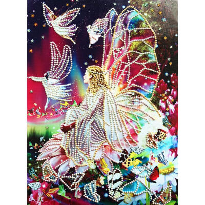 

5D DIY Special-shaped Diamond Painting Fairy Cross Stitch Set Embroidery