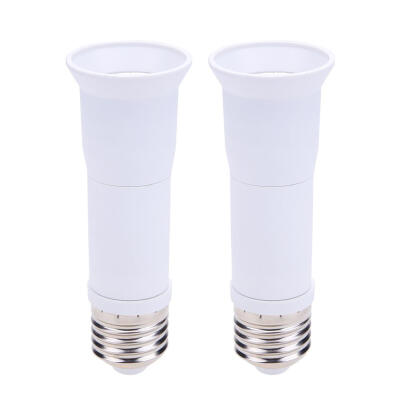 

2pcs E27 to E27 Extension Adapter Light Bulb Lamp Socket Bulb Converter 60W