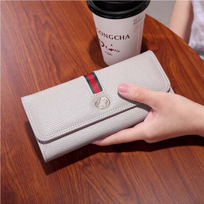 

LKX Long Women Wallet PU Leather Female Purse Fashion Purse Clutch Multi Card Holder Phone Pouch Zipper Femme Womens Purses