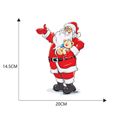 

Christmas Rear Windshield Santa Claus Window Decals Car Wiper Stickers Xmas Cute