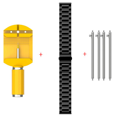 

Gobestart Universal Loop Stainless Steel Link Watch Strap Bands Strap Foldover Clasp