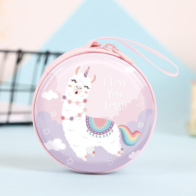 

Unicorn Alpaca Mini Handbag Cute Simple Style Headphones Box Small Wallet Cartoon Coin Change Purse