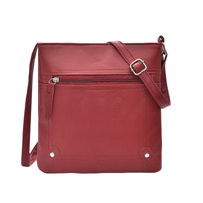 

Retro Women Faux Leather Square Satchel Zipper Crossbody Shoulder Messenger Bag