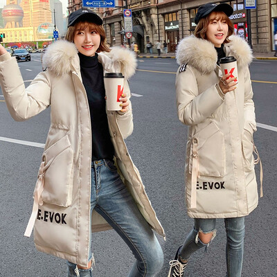 

Tailored Fashion Outerwear Long Sleeve Hooded Jackets Cotton-padded Letter EEVOK Coats