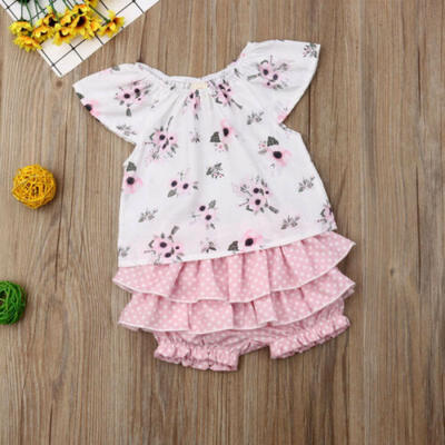 

US Stock Newborn Baby Kids Girls Infant Clothes Tops Tutu Shorts Pants Outfits